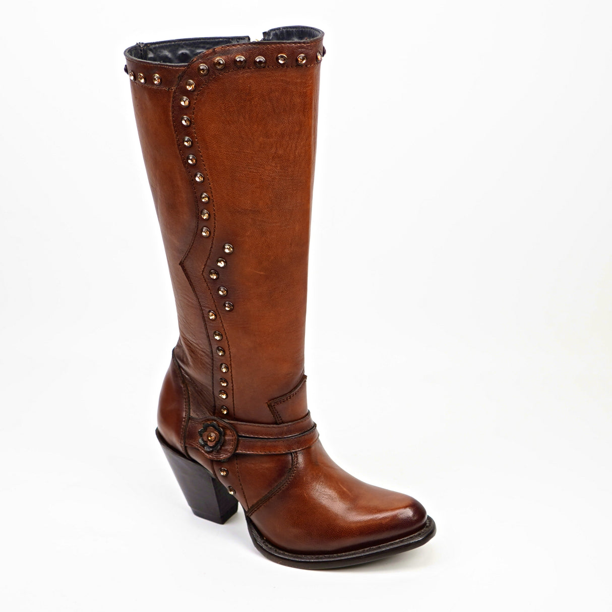 Denali Orange - Tall Shaft - Round Toe