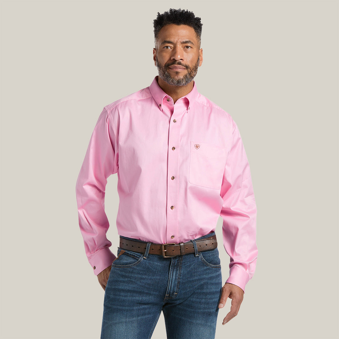 MNS SOLID TWILL SHT PRISM PINK 10016692