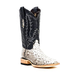 Tanner Python Boots - Natural - Square Toe (PN30)
