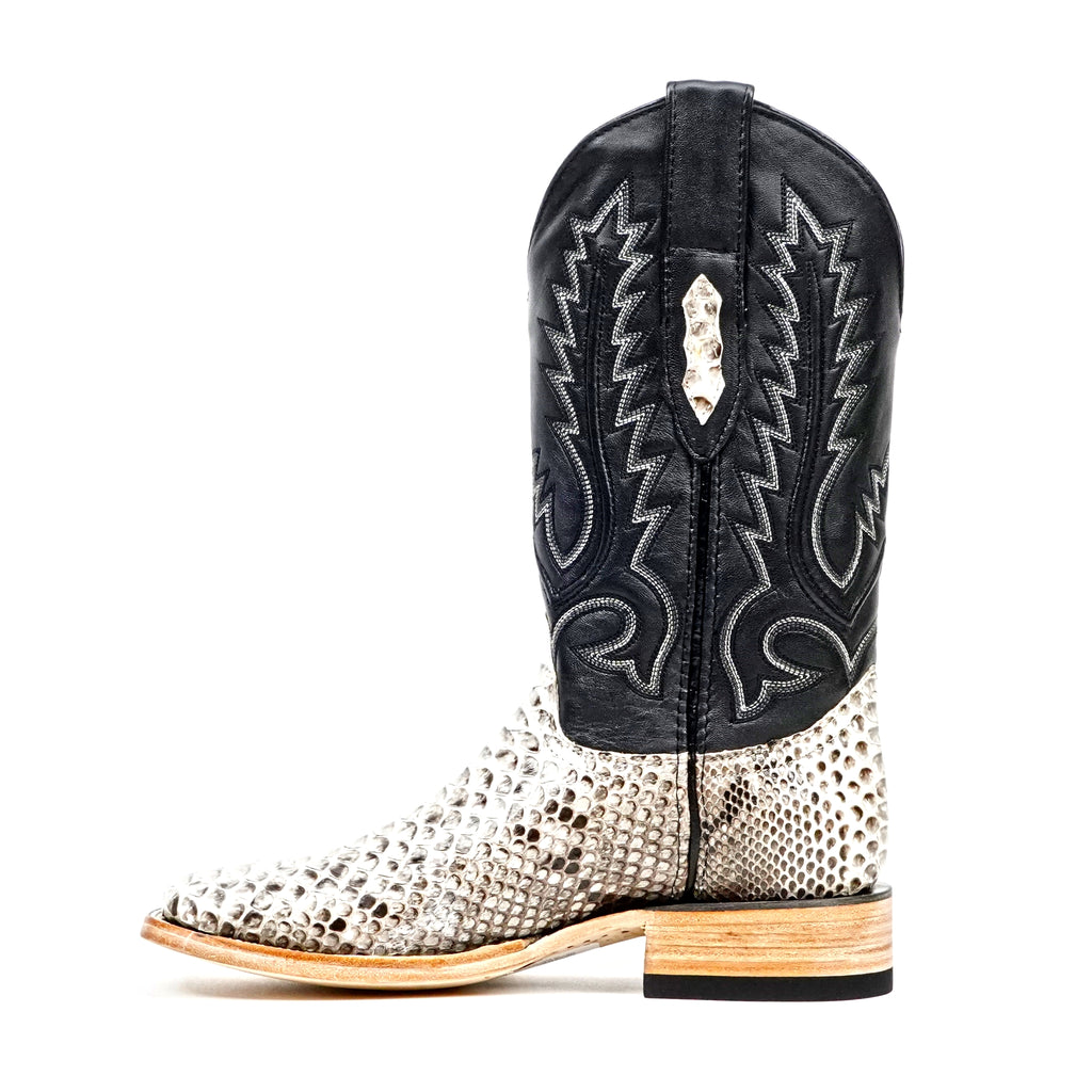 Tanner Python Boots - Natural - Square Toe (PN30)