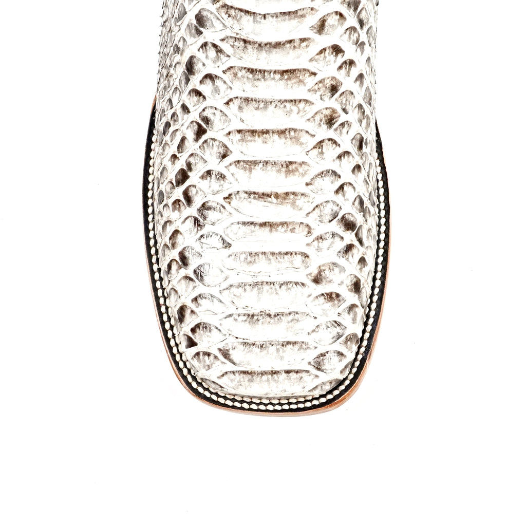 Tanner Python Boots - Natural - Square Toe (PN30)