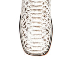 Tanner Python Boots - Natural - Square Toe (PN30)
