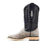 Tanner Python Boots - Matte Gray - Square Toe (PN30)