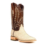 Tanner Cappuccino Python Boots - Square Toe (PN30)