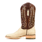 Tanner Cappuccino Python Boots - Square Toe (PN30)