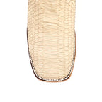 Tanner Cappuccino Python Boots - Square Toe (PN30)