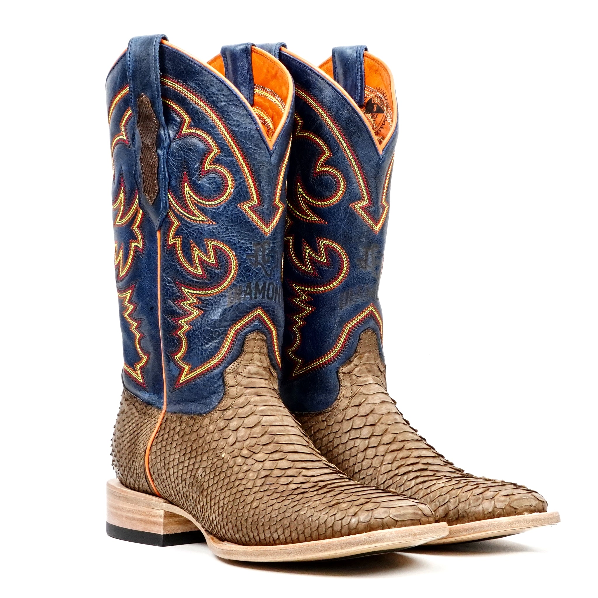 Botas Braxton Python - Tamarindo - Punta Cuadrada