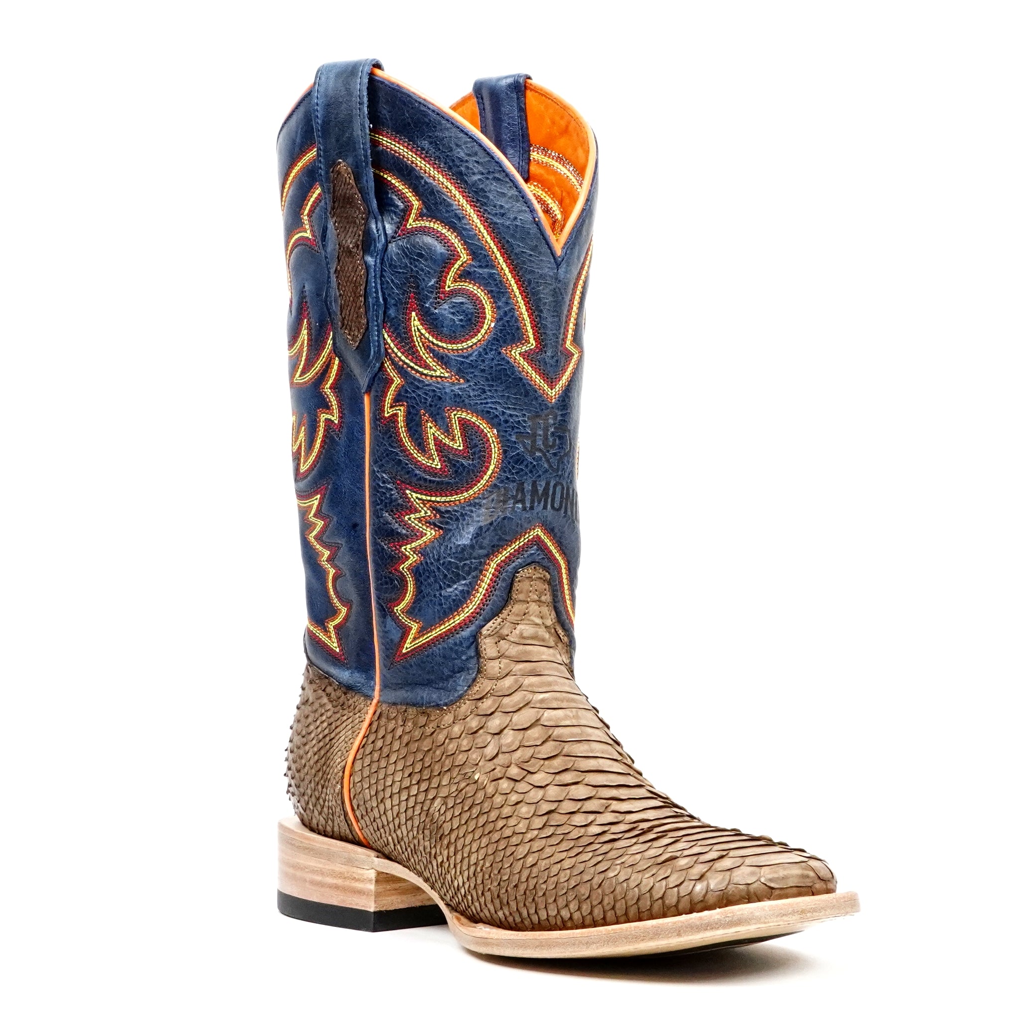 Botas Braxton Python - Tamarindo - Punta Cuadrada