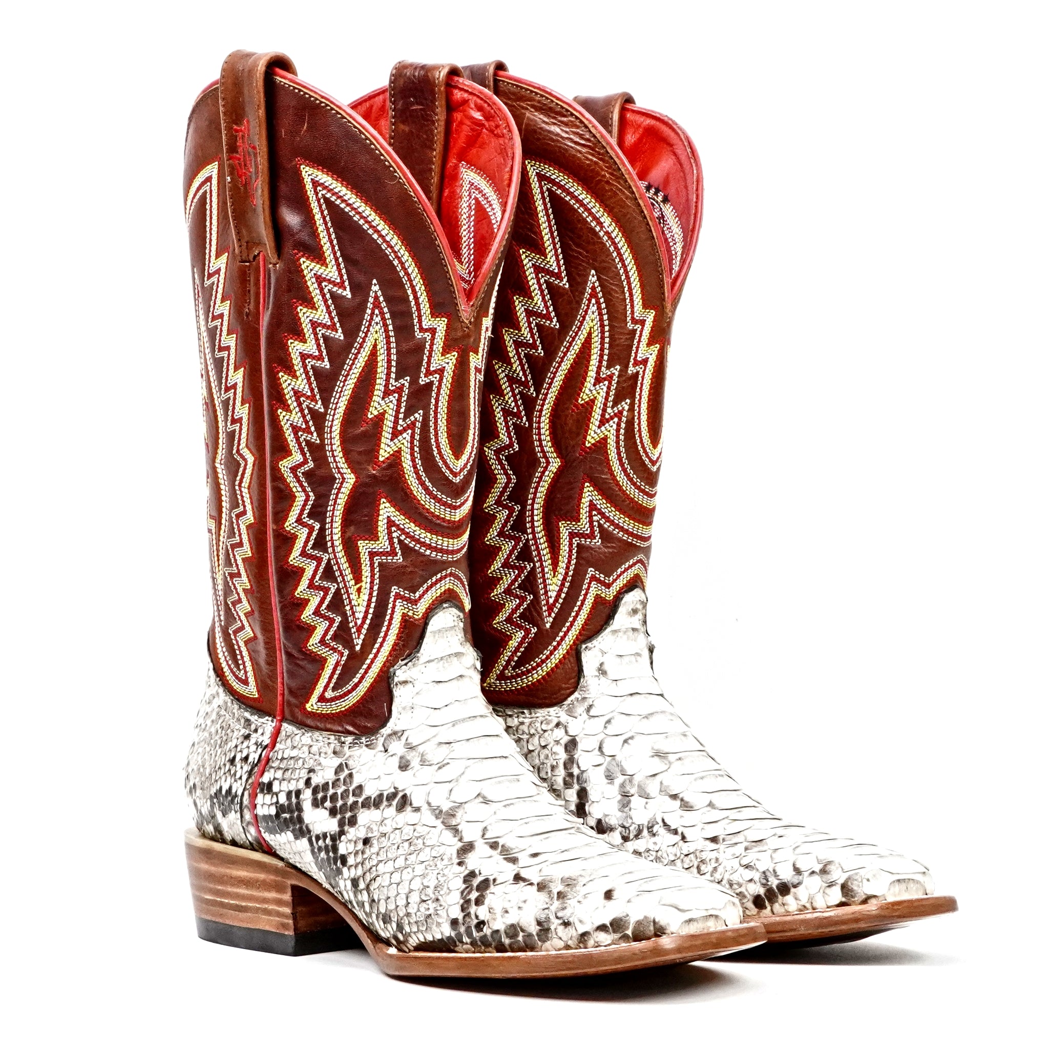 Botas Python Braxton - Natural - Punta Cuadrada