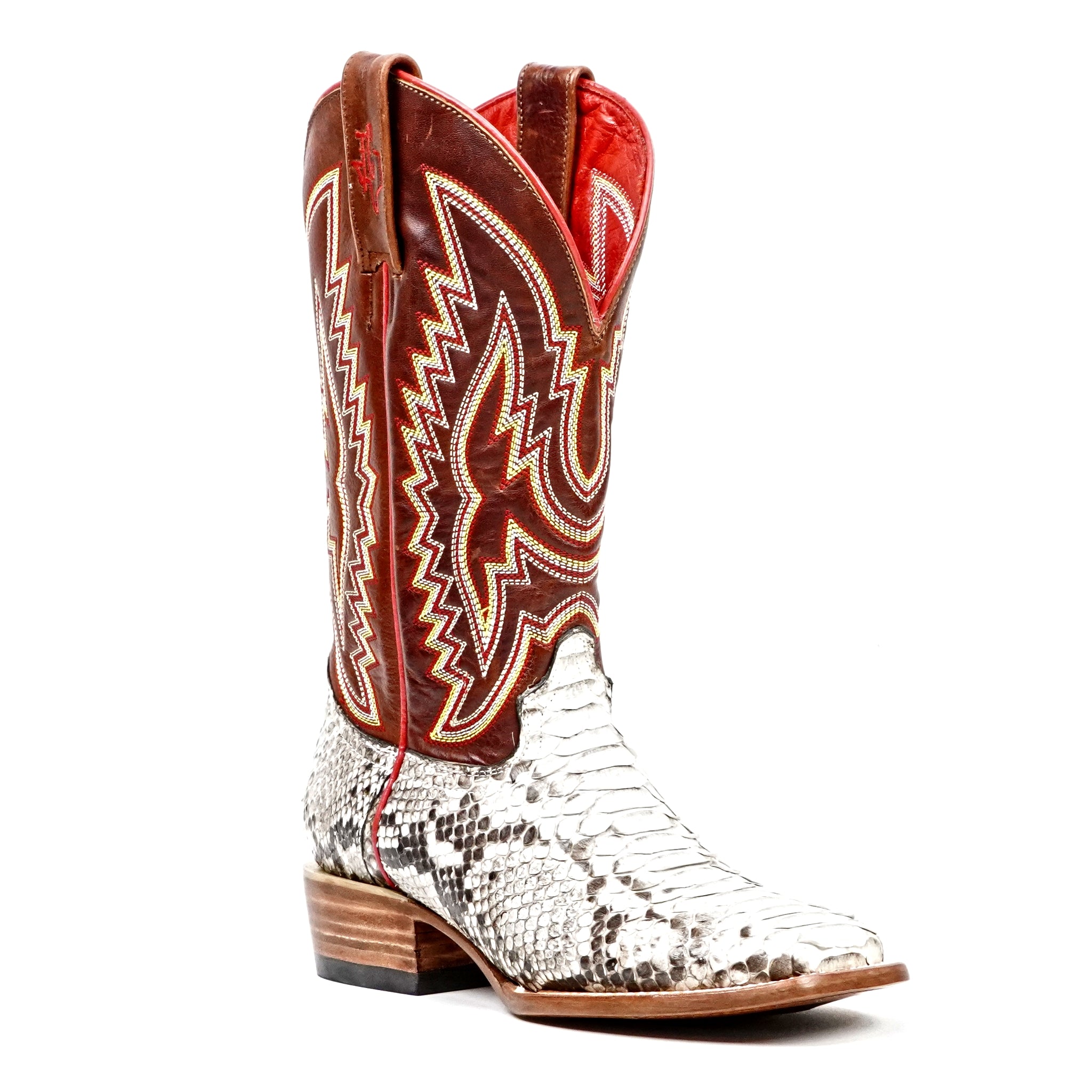 Botas Python Braxton - Natural - Punta Cuadrada