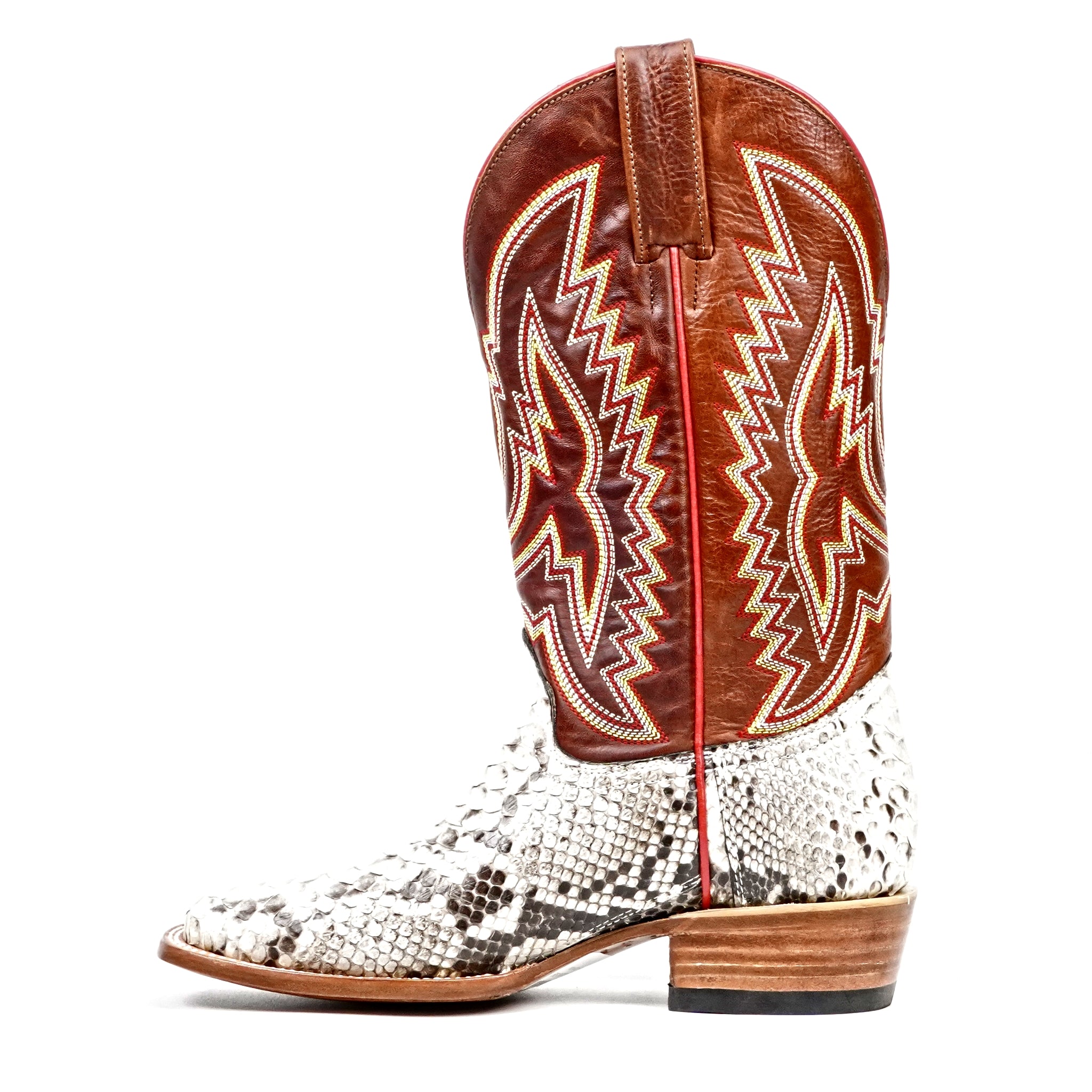 Botas Python Braxton - Natural - Punta Cuadrada