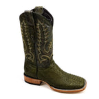 Tanner Python Boots - Agave - Square Toe (PN30)