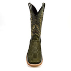 Tanner Python Boots - Agave - Square Toe (PN30)
