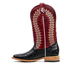 Botas Ranger Caiman Full Belly - Negras - Punta Cuadrada