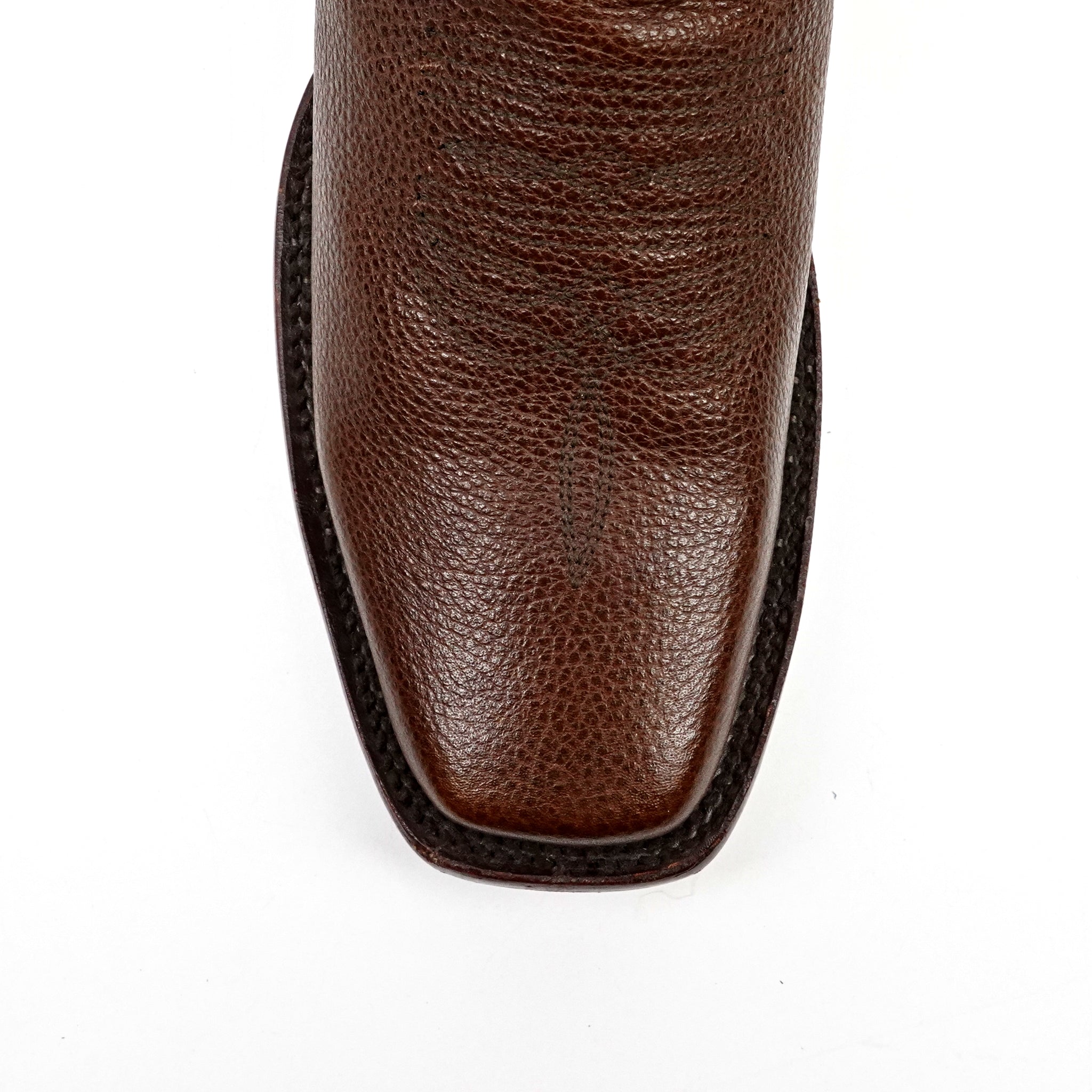 Grisly Brown Cowboy Boots - Rodeo Toe (E50)