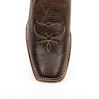 Fresno Chocolate Cowboy Boots - Narrow Square Toe (E906)