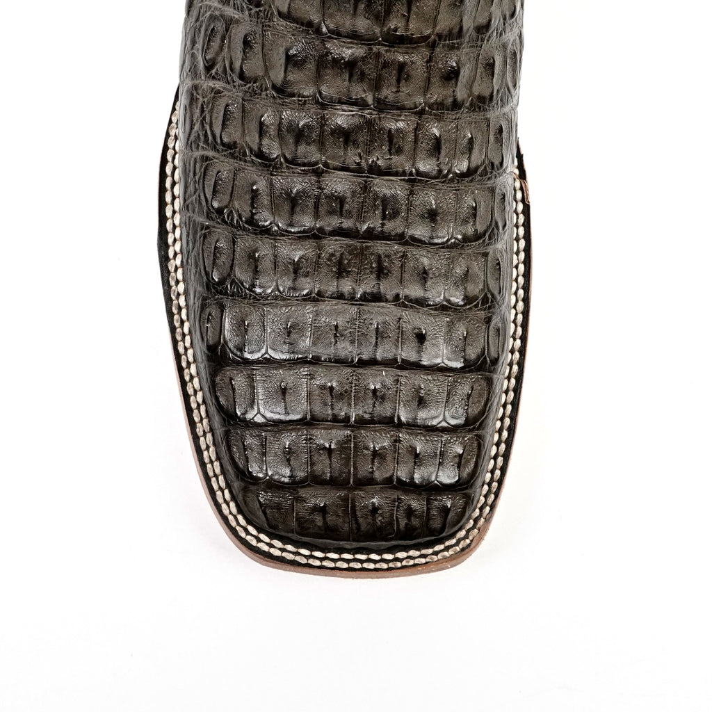 Rhodes Caiman Hornback Boots - Serpentine - Square Toe (LM10)