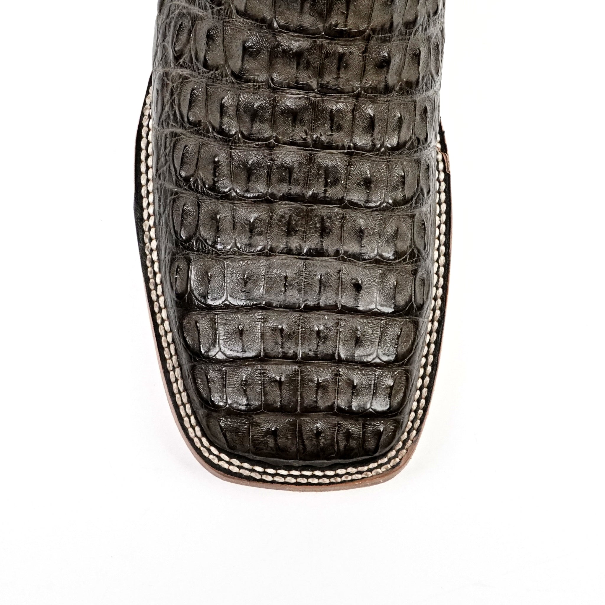 Rhodes Caiman Hornback Boots - Serpentine - Square Toe (LM10)