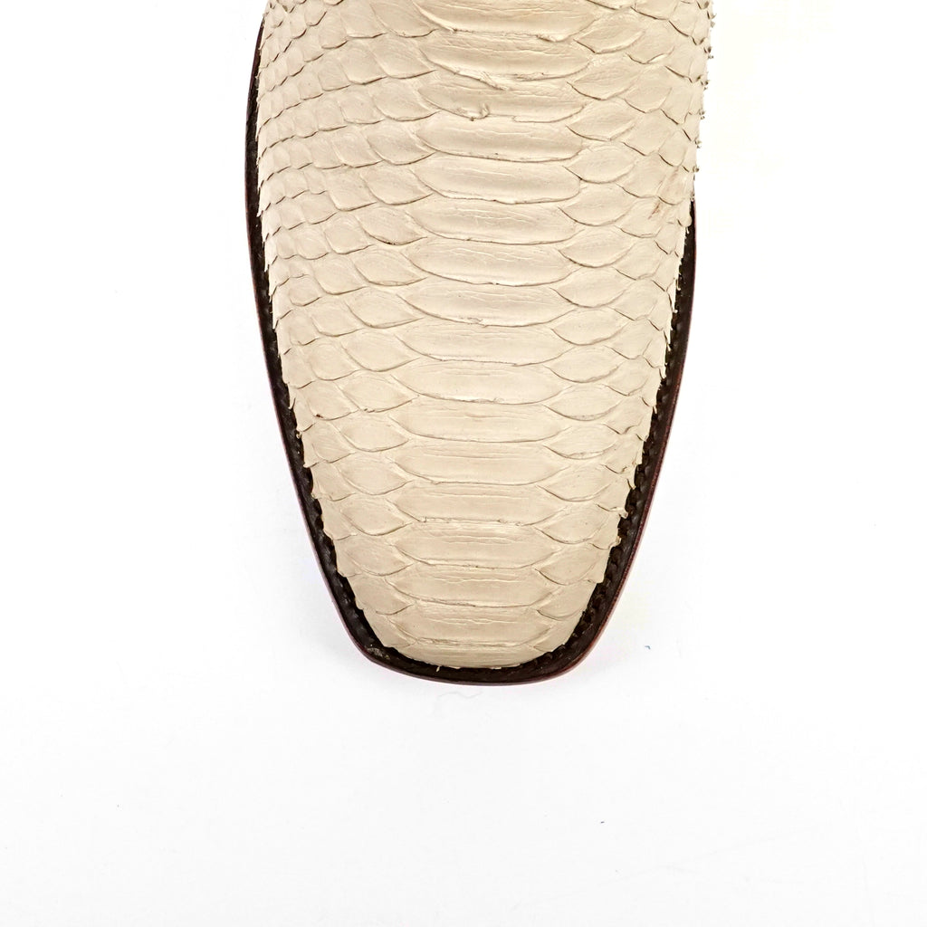 Tanner Python Boots - Cappuccino - Cutter Toe (PN26)