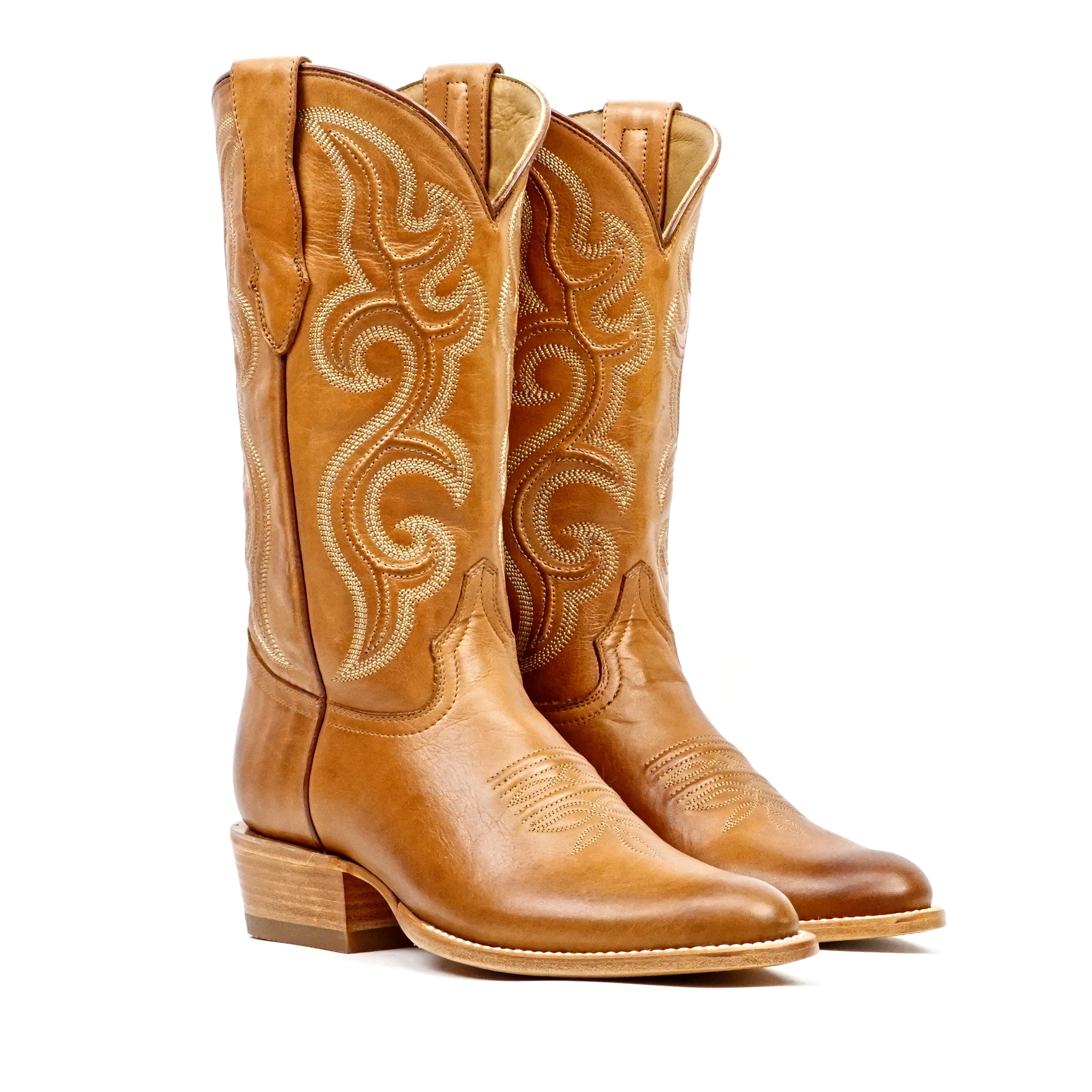 Boney Cowboy Boots - Clayton Honey - Roper Toe (TS203)