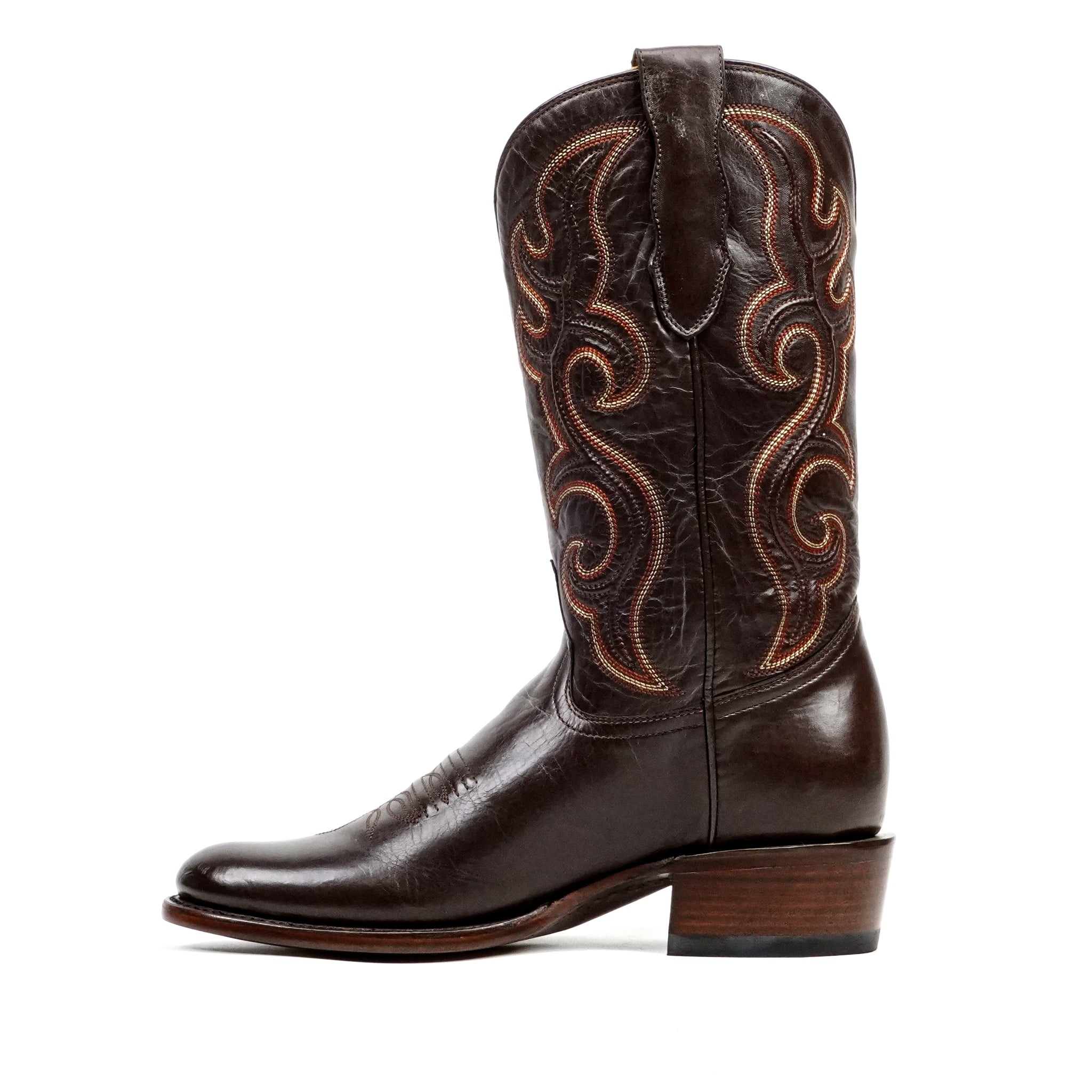Boney Cowboy Boots - Clayton Chocolate - Roper Toe