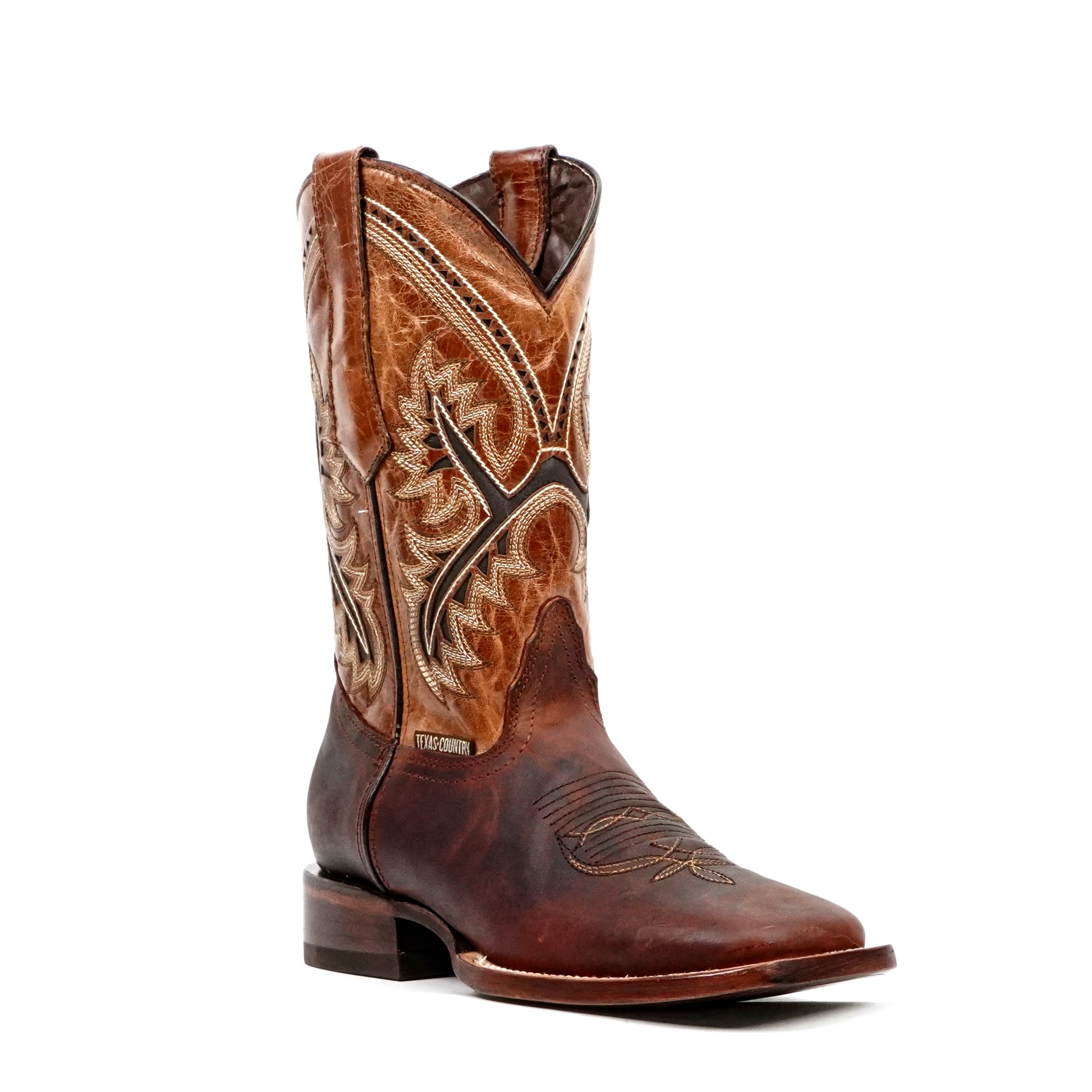 Azkar Moka Cowboy Boots - Square Toe (E29)