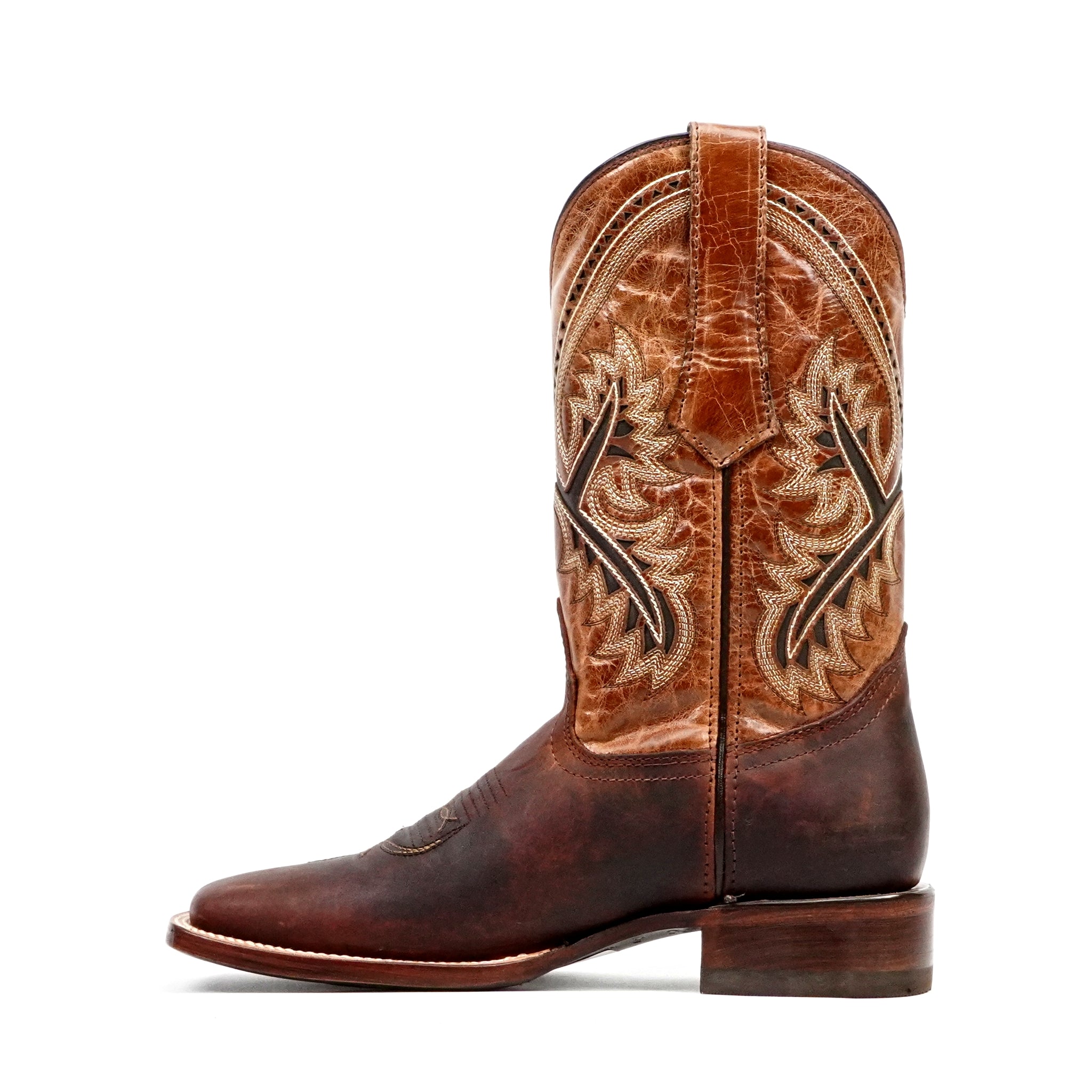 Azkar Moka Cowboy Boots - Square Toe (E29)