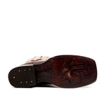 Azkar Moka Cowboy Boots - Square Toe (E29)