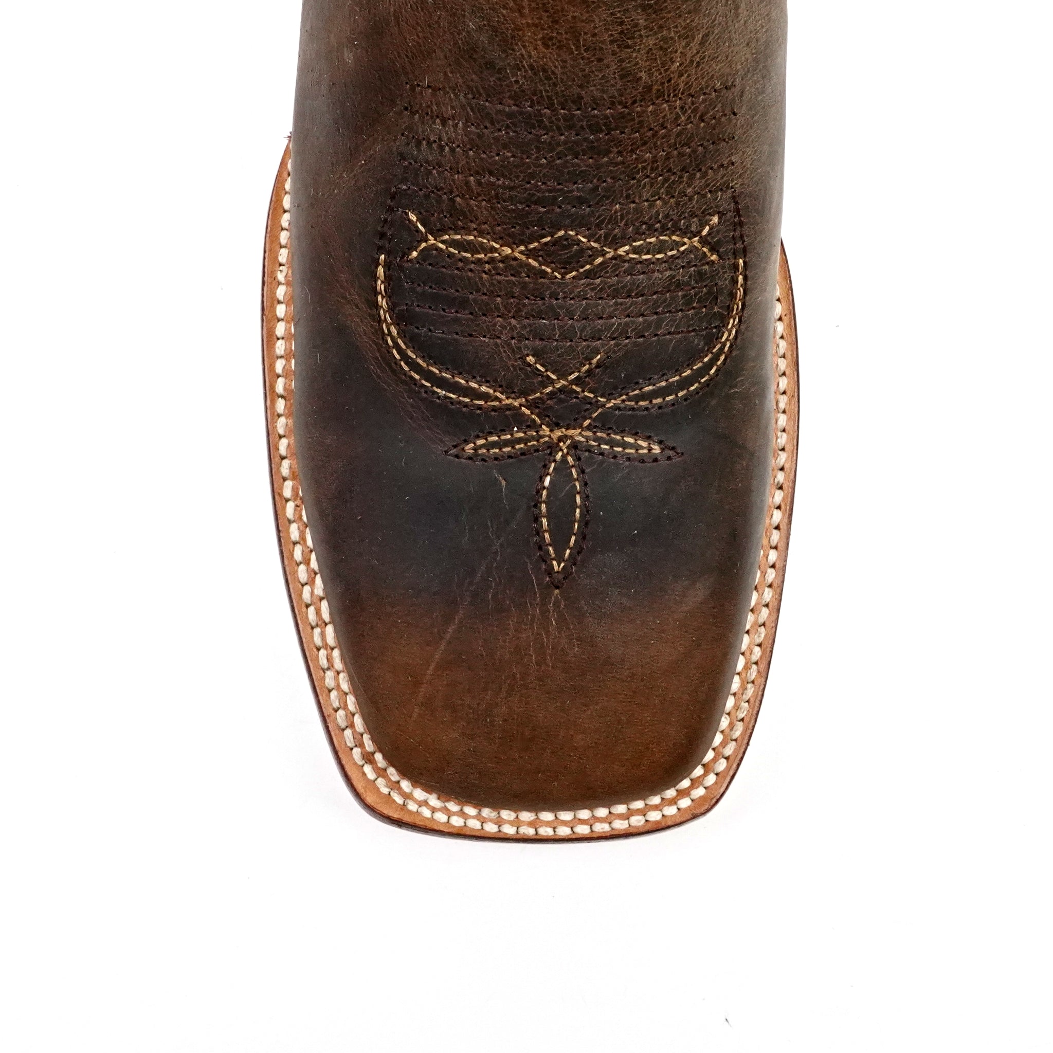 Azkar Tan Cowboy Boots - Square Toe (E29)