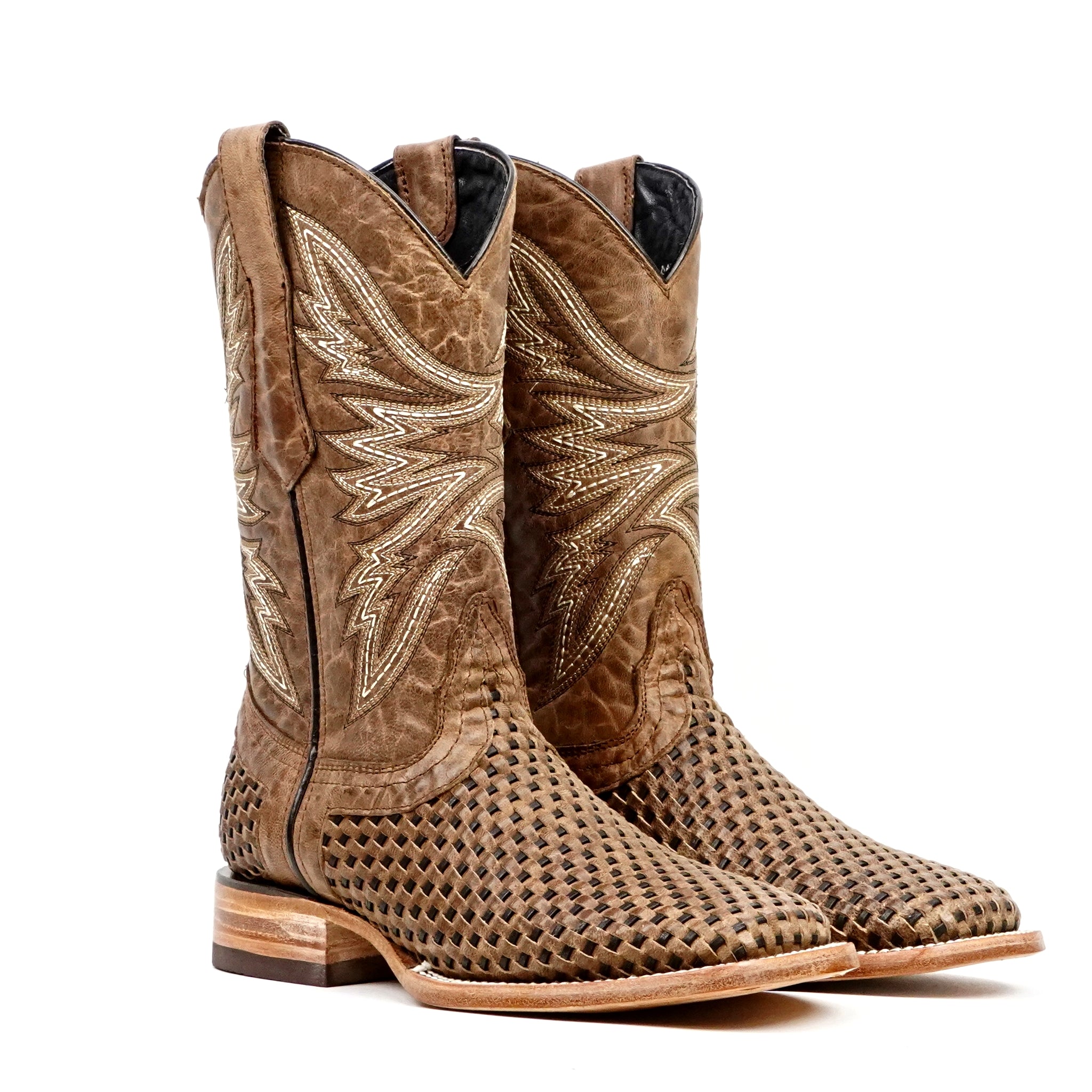 Sierra Orix Basketweave Boots - Square Toe (E634)