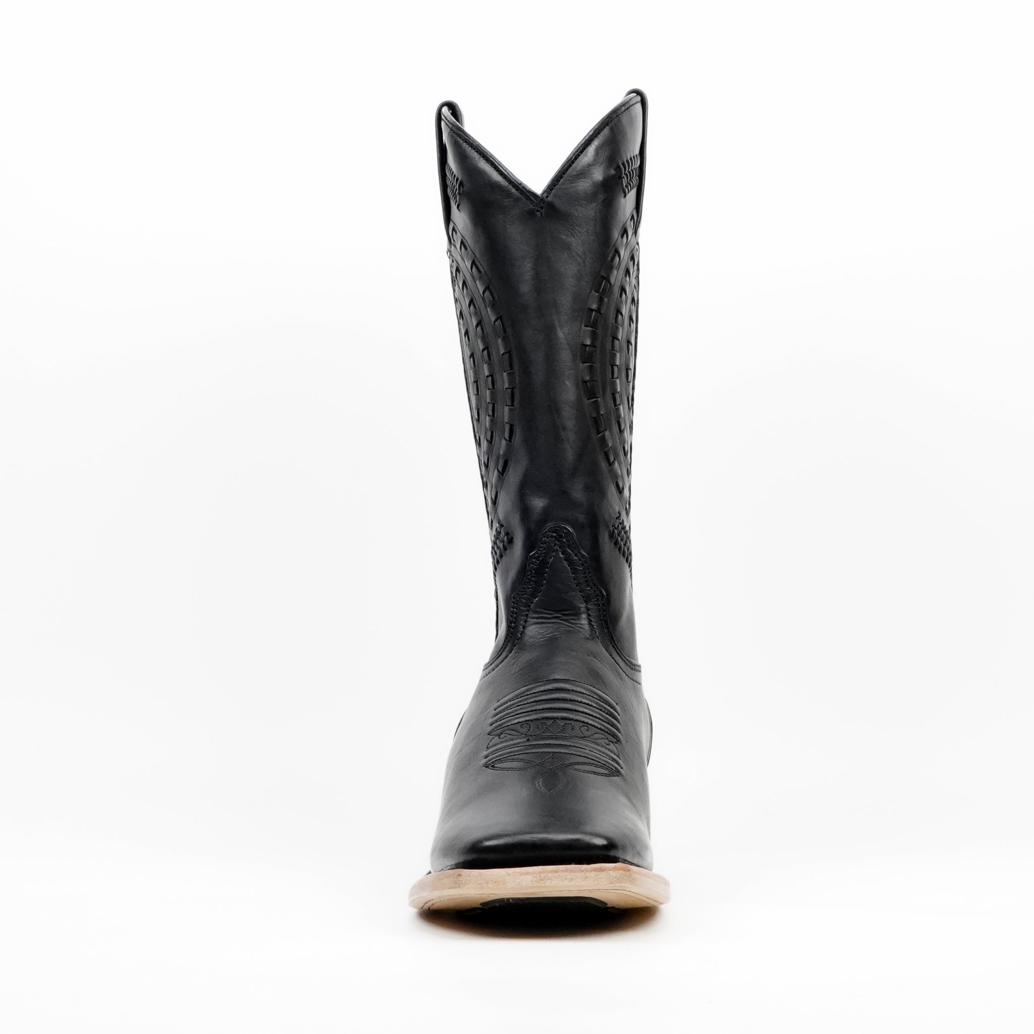 Cleyton Black Cowboy Boots - Square Toe (E944)