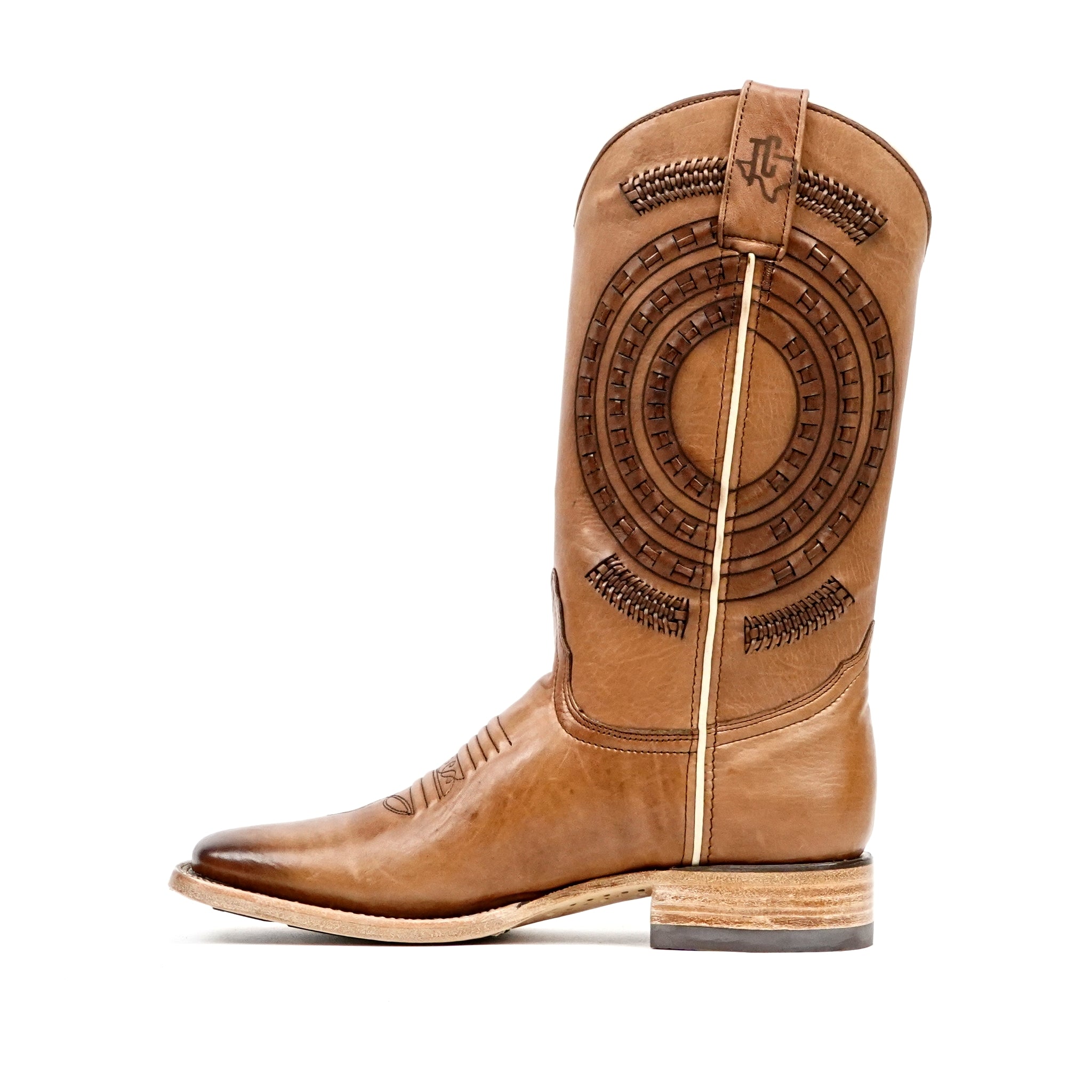 Clayton Tobacco Cowboy Boots - Square Toe (E944)