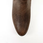 Alamo Brown Ankle Boots - Round Toe (E500)