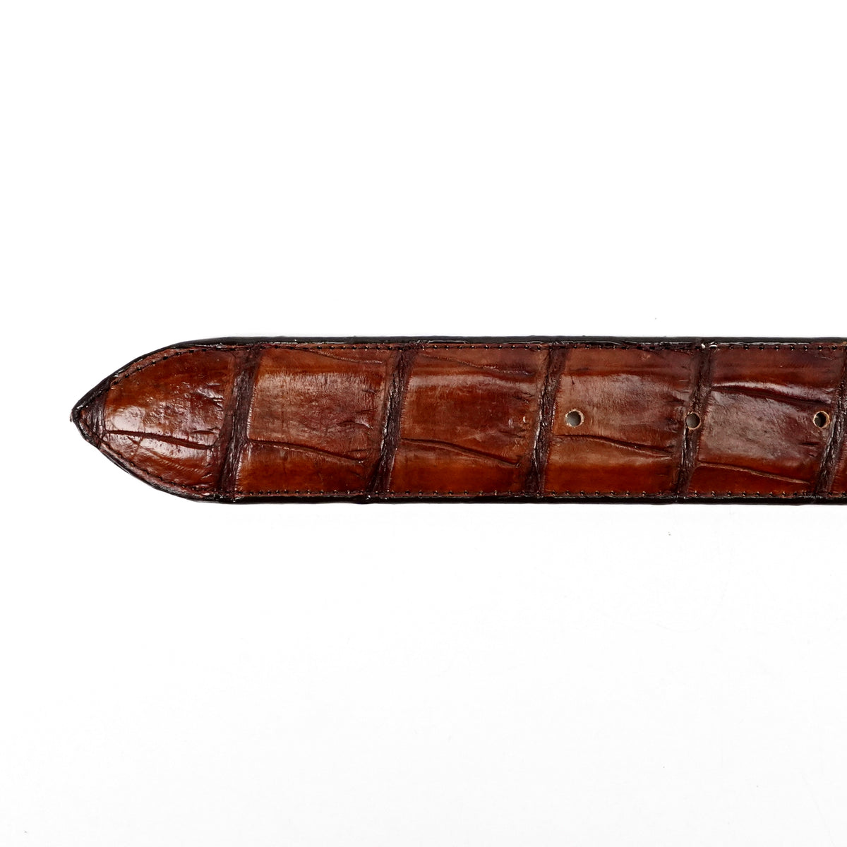 Exotic Full Quilt Alligator Belt - Espresso Brown (C-001)
