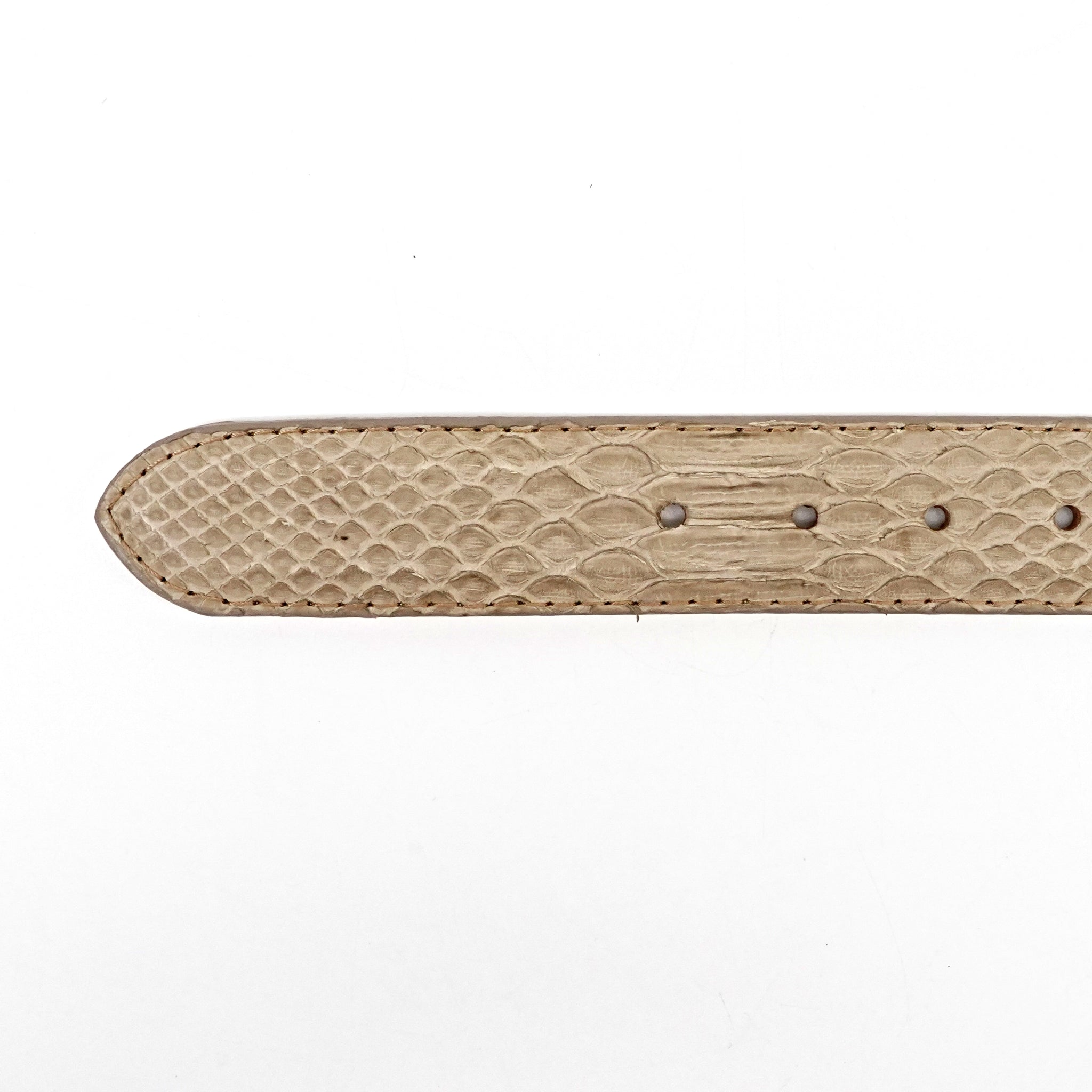Exotic Full Quilt Python Belt - Cappuccino (C-028)