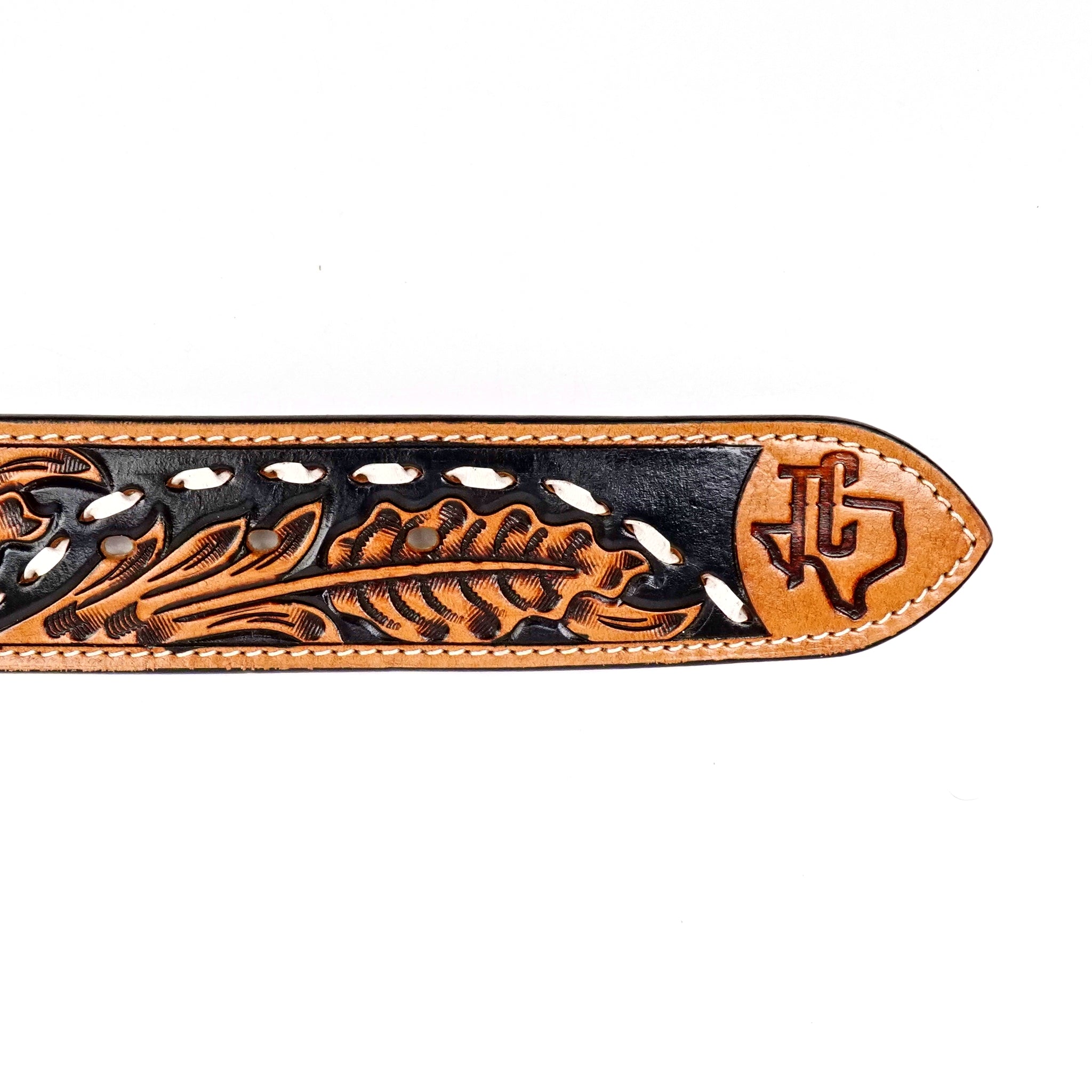 Hand-Tooled Leather Belt (MOD 2)