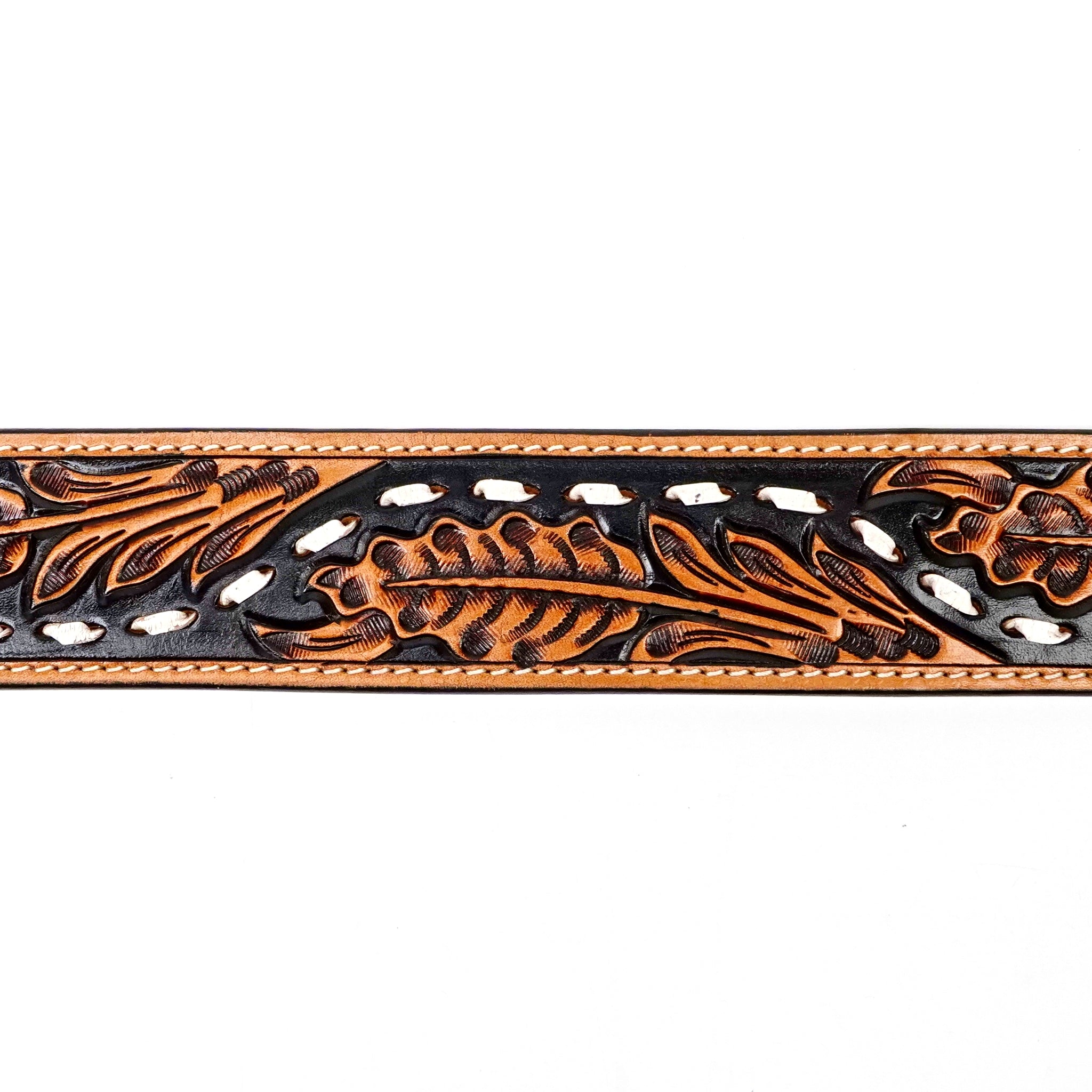 Hand-Tooled Leather Belt (MOD 2)