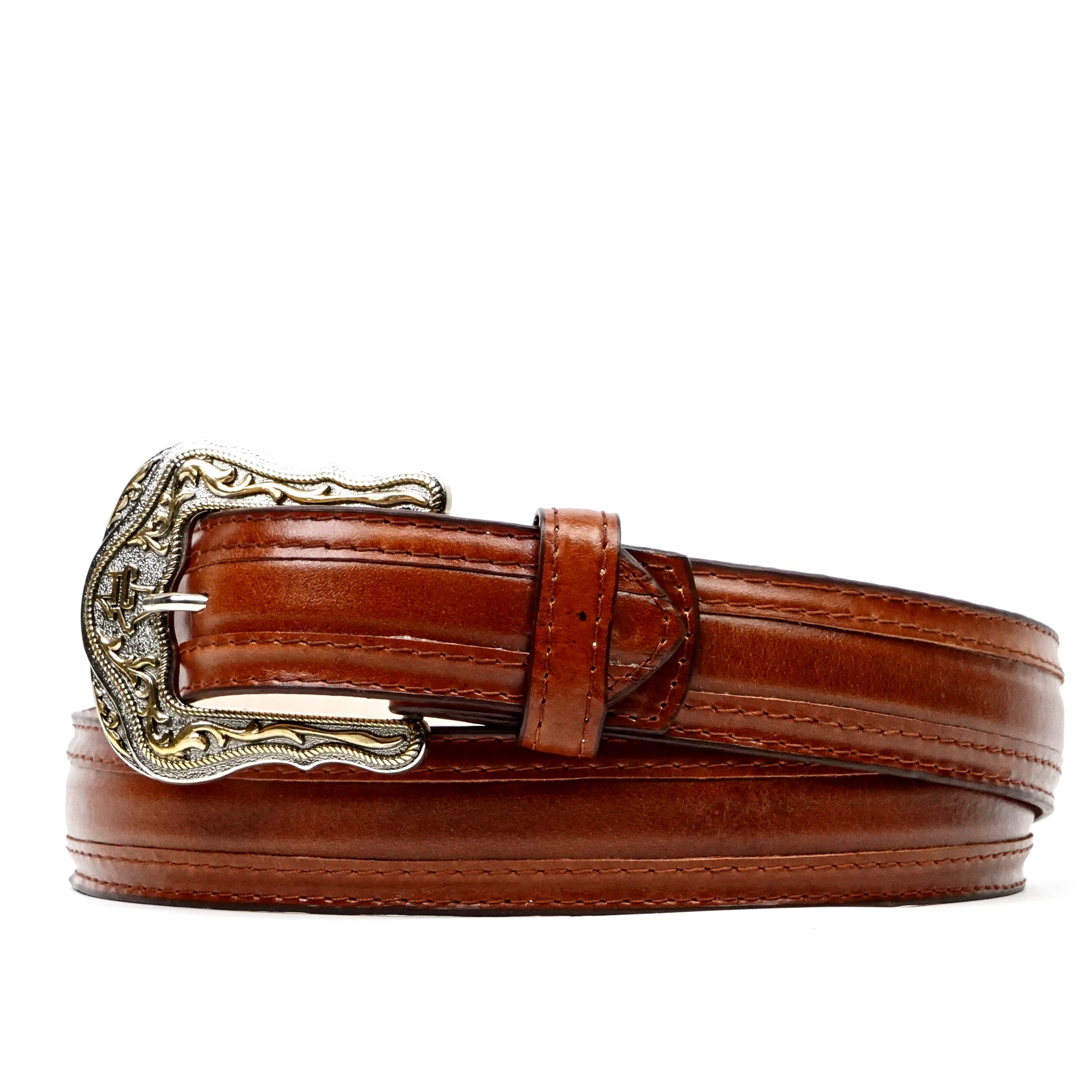 Cinturón de piel de vaca - Coñac (C-V4601)