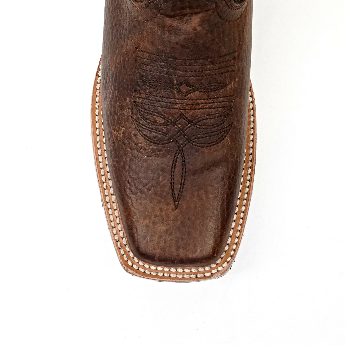 Cheyenne Choco Leather Boots (Youth) - Slip-Resistant Sole - Rodeo Toe (E28)