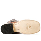 Austin Ostrich Boots - Brandy - Punta Cuadrada (AV20)