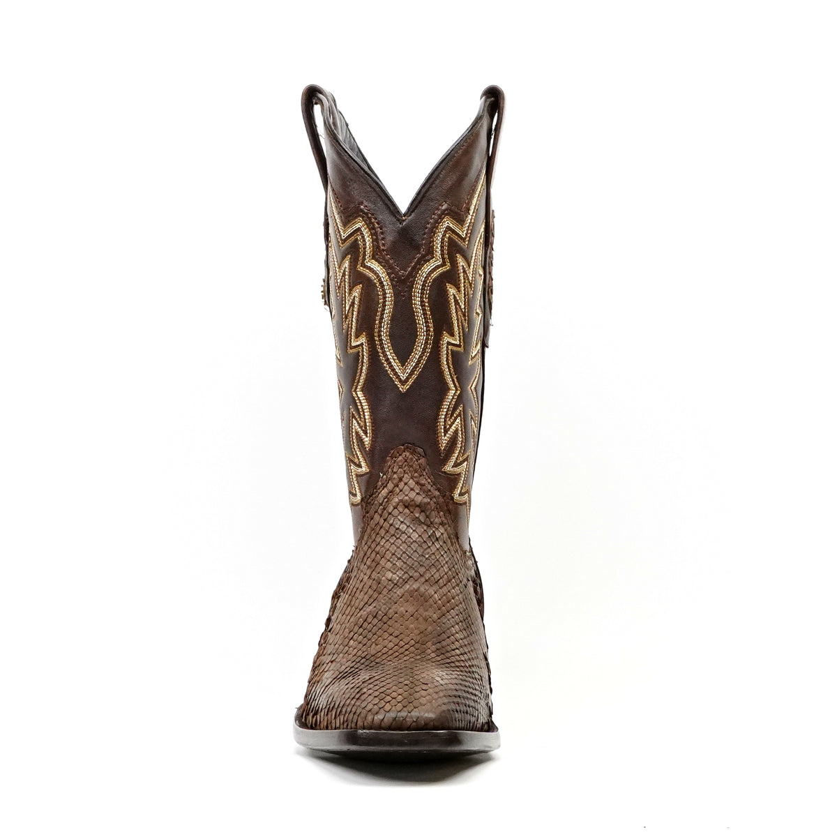 Tanner Python Boots - Tamarind - Cutter Toe (PN26)