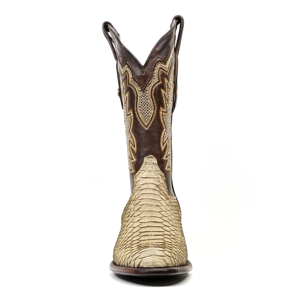 Botas Python Tanner - Cappuccino - Punta Roper (PN240)