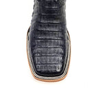 Rhodes Caiman Belly Boots - Navy Blue - Square Toe (LM10)