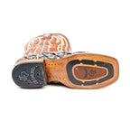 Butch Pirarucu Fish Boots - Newspaper - Square Toe