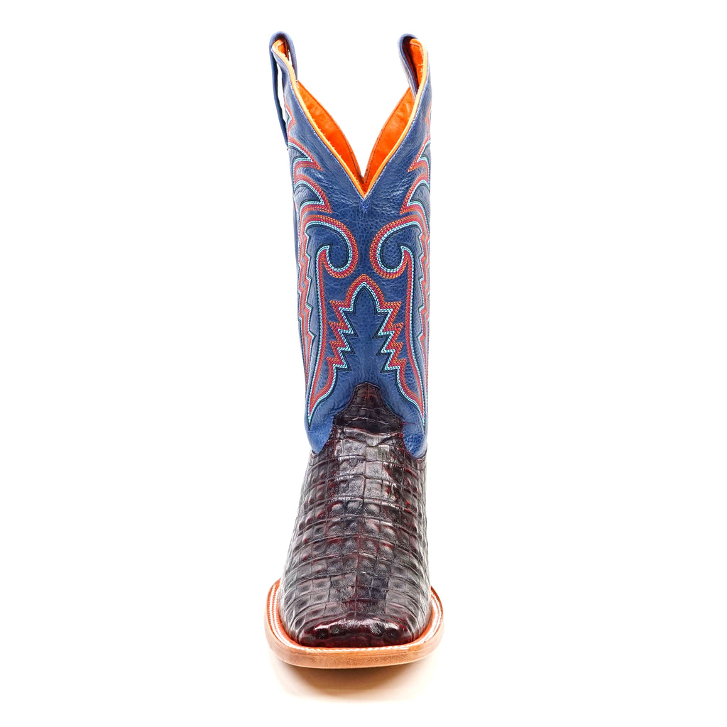 Ranger Caiman Full Belly Boots - Cherry - Square Toe