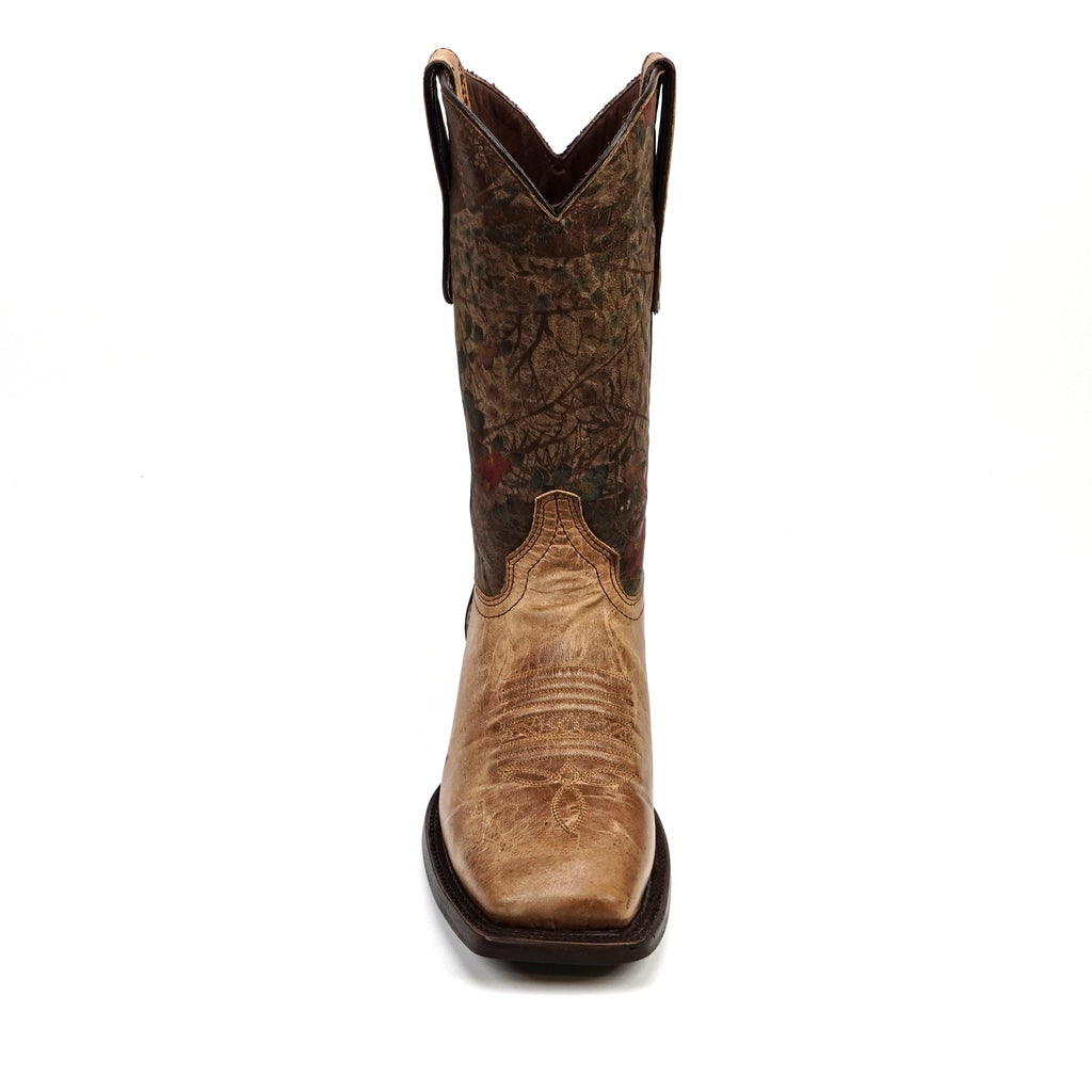 Fresno Tobacco Cowgirl Boots- Short Shaft - Narrow Square Toe (E792)