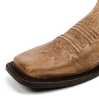 Fresno Tobacco Cowgirl Boots- Short Shaft - Narrow Square Toe (E792)