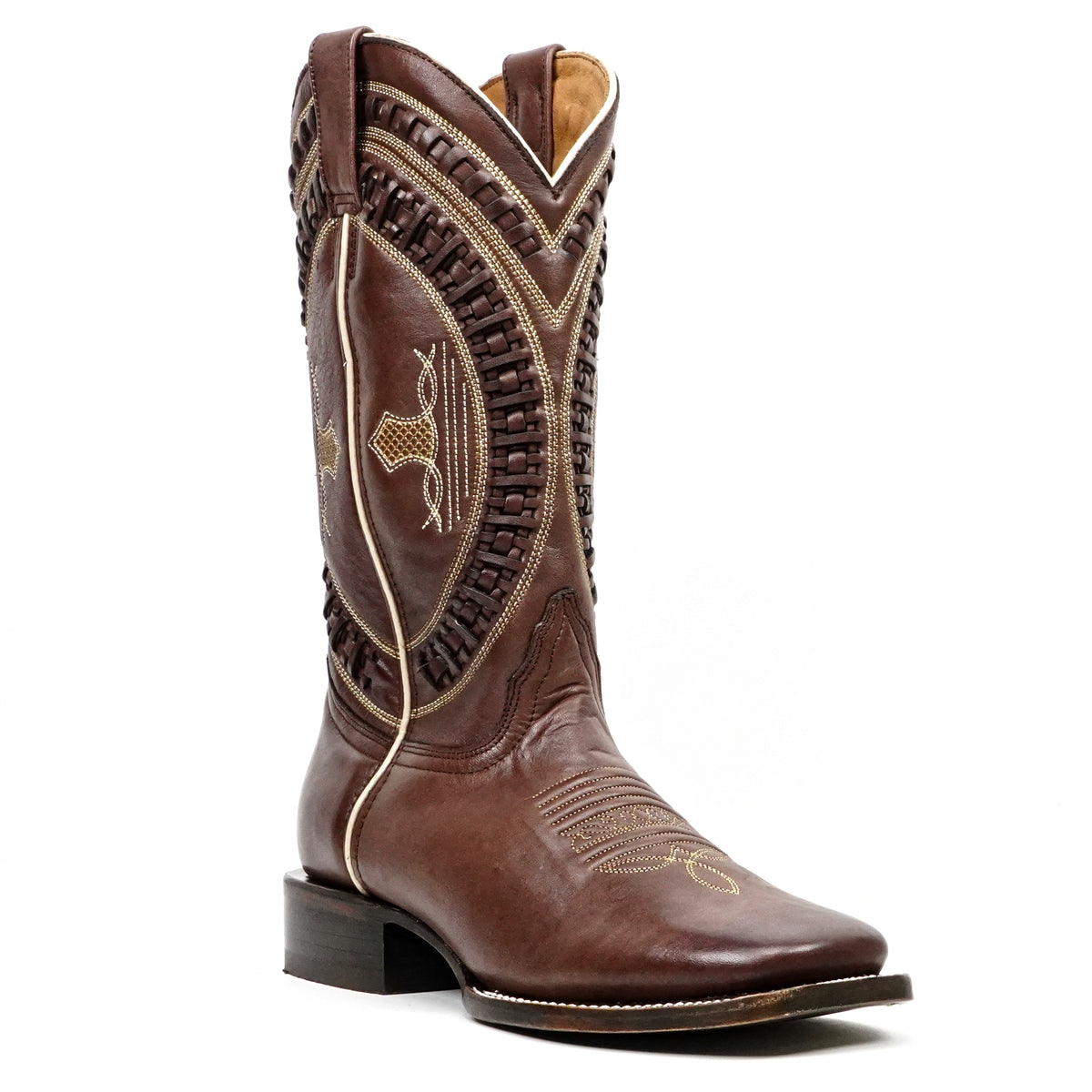 Clark Brown Leather Boots - Square Toe (E929)