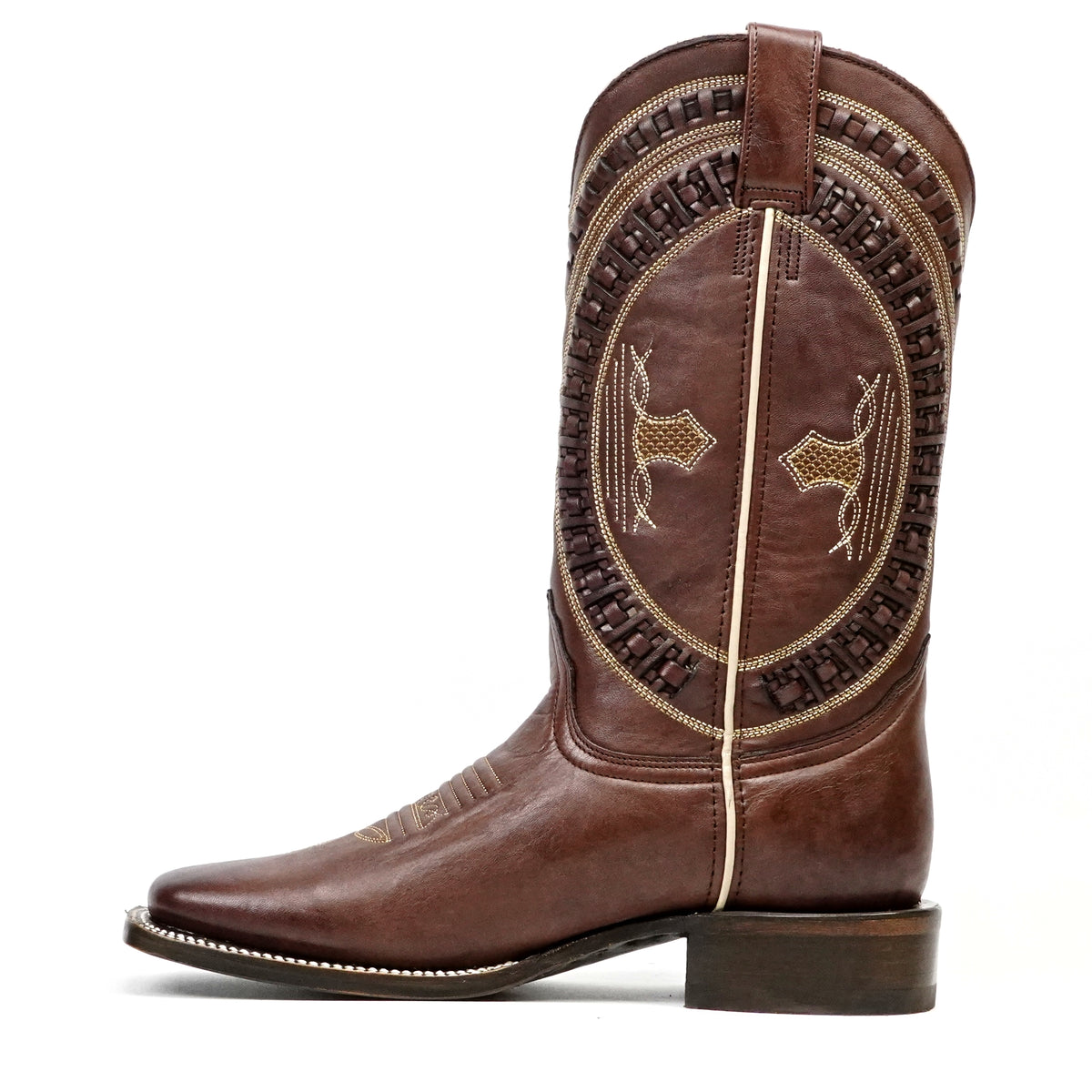 Clark Brown Leather Boots - Square Toe (E929)