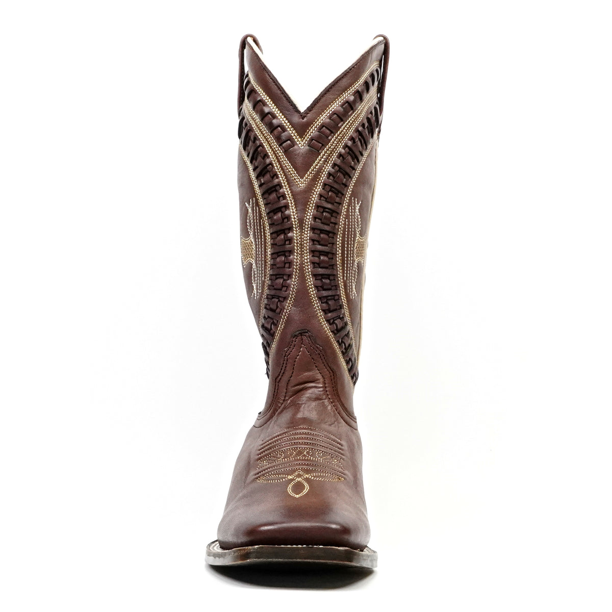 Clark Brown Leather Boots - Square Toe (E929)